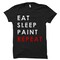 Eat Sleep Paint Repeat Shirt. Paint Shirt. Artist Shirt. Painter Shirt. Painting Shirt. Artist Gift. Painter Gift. Gift for Artist product 1